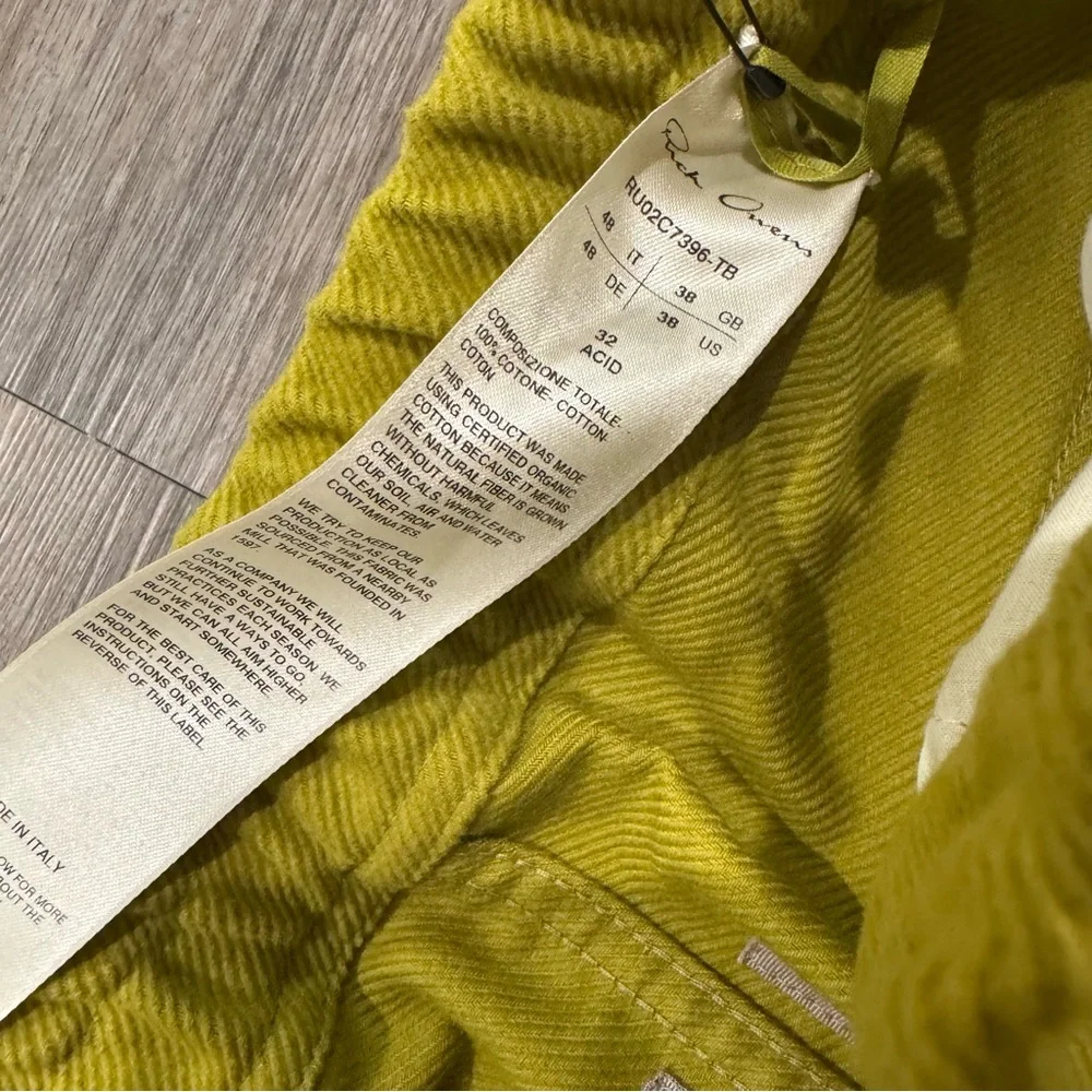 Rick Owens Mastodon Cargo Pants in Acid - Picture 10 of 13